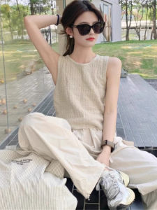 chaqi | Korean Style Ice Silk Knitted Tube Top Women Summer Outerwear Inner Match High End Sensation Shoulder Short Shirt Sleeveless