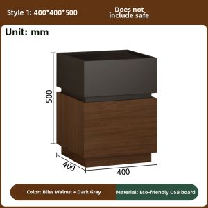 QIANGXIANG | Bedside Storage Cabinet with Safe and Lock