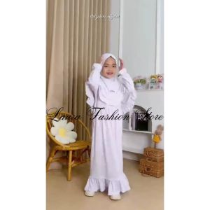 GAMIS ANAK SYARI SET HIJAB CANTIK - GAMIS LEBARAN ANAK USIA 3-12 TAHUN - GAMIA ANAK TERBARU 2025