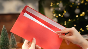 Phong Bì Giáng Sinh Màu Đỏ Màu Xanh Lá 16 x 11cm Thiệp Giáng Sinh Nhiều Mẫu - Red Green Christmas Envelopes BBNE93