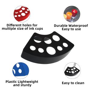 Tattoo Ink Cup Holder LASTJUDG High Quality 8 Holes Tattoo Ink Cup Holder Tattoo Supplies Tattoo Accessories
