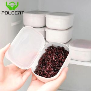 Polocat 1/2/4pcs Refrigerator Receiver Frozen Fresh Food Crisper Coarse Grain Rice Compartments Food Grade Refrigerator Kitchen Storage Supplies
