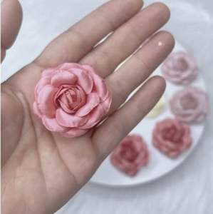 Hoa trà dạ 4cm - 6cm Hoa làm phụ kiện cài áo kẹp tóc gắn Giày …