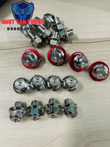 Ốc chụp chân kính gương salaya trụ V4 răn thuận-nghịch 10li. Lông đền đỏ KITACO.