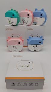 CW-SHOP(P4)*พร้อมส่งในไทย*Print Camera P4 กล้องถ่ายรูป ถ่ายวีดีโอ ลาย ฮิปโป ไดโนเสาร์ ปริ้นภาพ ได้เลย แถมสายคล้องคอ.กร