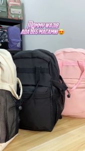 N02 #Korea Backpack High Quality ( Beg Sekolah / School Bag / Beg Galas / Laptop / College ) Design Plain