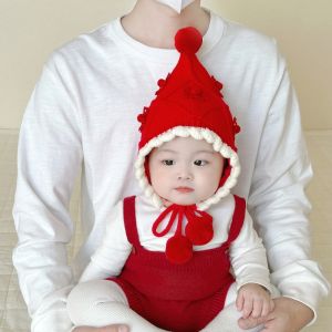 หมวกผีสัตว์หนาสำหรับเด็ก หมวกผีสัตว์สีแดงสำหรับผู้หญิง เด็กผู้หญิง เด็ก เด็กชาย หมวกกันลม หมวกกันลมหู หมวกผีสัตว์ ขนแกะ ขนสัตว์ เด็ก ฤดูใบไม้ร่วง/ฤดูหนาว