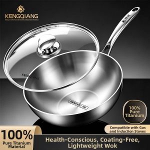 RONGCHUAN | Food-Grade 100 Pure Titanium Non-Stick Pan