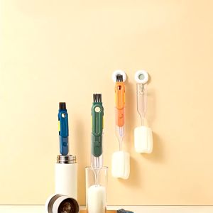 5 แปรงทําความสะอาด ช่องว่างขวด ถ้วย แปรงล้างขวดนมที่ถอด รสชาติ 1 ชุด