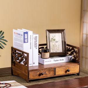 TAIMUJIA | Retro Solid Wood Handmade Drawer-style Storage Rack