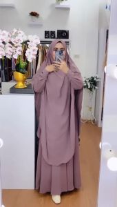 Gamis Syari Bahan Crinkle Airflow Kode - MAMAZA