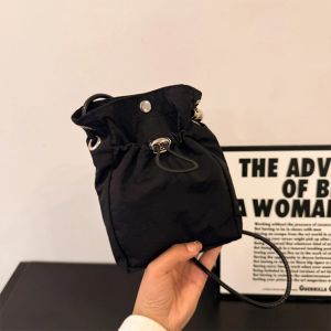 Nylon Crossbody Bag Soft Mini Phone Wallet Multifunctional Square Shoulder Bag Crossbody Purse Canvas Purse Messenger Bag