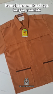 SERAGAM SEKOLAH PRAMUKA SIAGA LENGAN PENDEK SD SMP SMA / Kemeja siaga panjang Merek PURNAMA