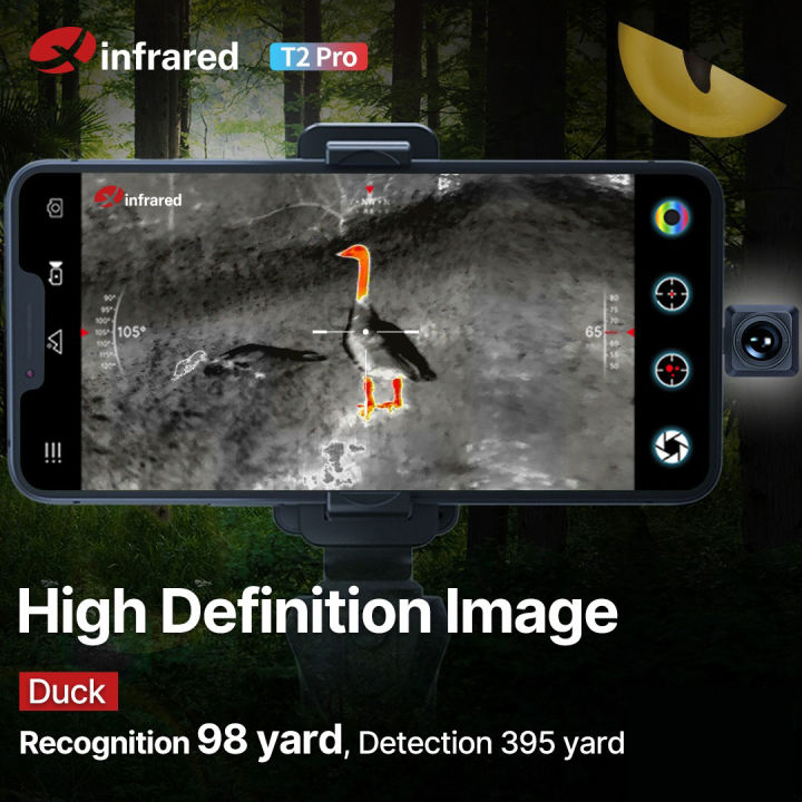 INFIRAY T2 PRO Thermal Imager สำหรับล่าสัตว์ค้นหากลางแจ้ง1492M 256X192 ...