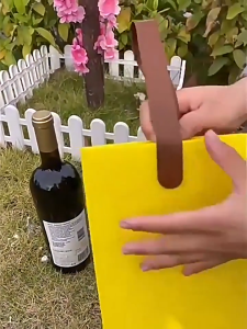 ONETOONE Home Storage Handbag Storage Bag Bottle Carrier Felt Bag Red Wine Pouch Wine Storage Bag