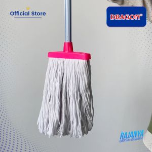 DRAGON Mop Pel Segi M Alat Pel Lantai 110 cm Pembersih Lantai Cleaning Mop Serbaguna MP229 Warna Random