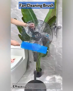 Long Handle Soft Bristles Duster Flexible Electric Fan Dust Removal Cleaning Brush Sewer Screen Window Shutter Cleaning