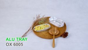 Alumunium Foil Tray Cup OX 6005 Pie Mini Macaroni Schotel Kue Roti Spaghetti Brulee isi 100 pcs