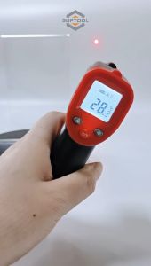 TRENY Edens High Precision Infrared Thermometer Industrial Kitchen Oil Water Temperature Electronic Infrared Measuring Gun