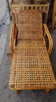 HOSPITAL BED RECLINING HEADREST/3 ways RECLINABLE RATTAN BED AND CHAIR