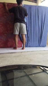 sarung busa resleting motif kotak-kotak Aesthetic terbaru 2024 / sarung busa resleting