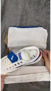 Sepatu Sneakers Kasual Sepatu Sekolah Pria wanita Aransa Black white FLASH