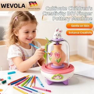 WEVOLA | Children Electric Pottery Machine Set DIY Creativity