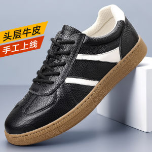 Handmade Hollow out Soft Bottom Driving Shoes Leather Upper Breathable Summer Flats Rubber Outsole round Toe Casual Sneakers