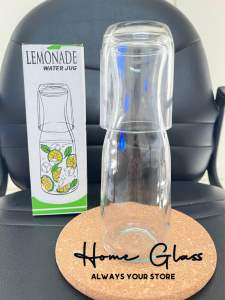 Lemonade Water Jug/Botol Kaca 550ml dgn gelas Kaca/Botol Carave dgn gelas Kaca