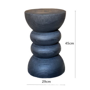 Quiet Style Solid Wood a Block of Wood Or Stone Tree Pile Stool B & B Side Table Square Log Wooden Pier Stool For Home Living Room Decoration