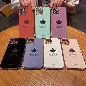 Case Oppo Reno 8T 5G Terbaru Silikon Motif Maple Daun Free Tali Lanyard Soft Casing Handphone