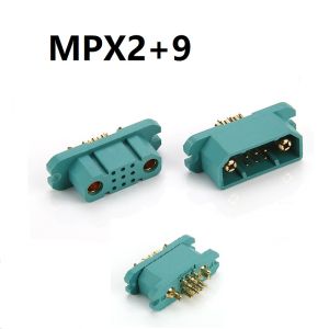 MPX2+9 Connector JX9 Multi Wire Servo Extension Male Female Plug Signal For RC Fixed-wing Airplane Turbine Jet