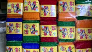 combo 4 miếng xốp rửa chén kim tuyến