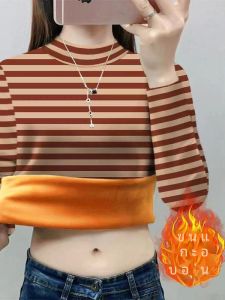 เสื้อเชิ้ตคอปกสูงแบบหนาและมีขนแกะแขนยาวสำหรับผู้หญิง ฤดูใบไม้ร่วง/ฤดูหนาว 2025 เสื้อเชิ้ตทรงหลวมสไตล์เกาหลี แขนยาว ปกติ