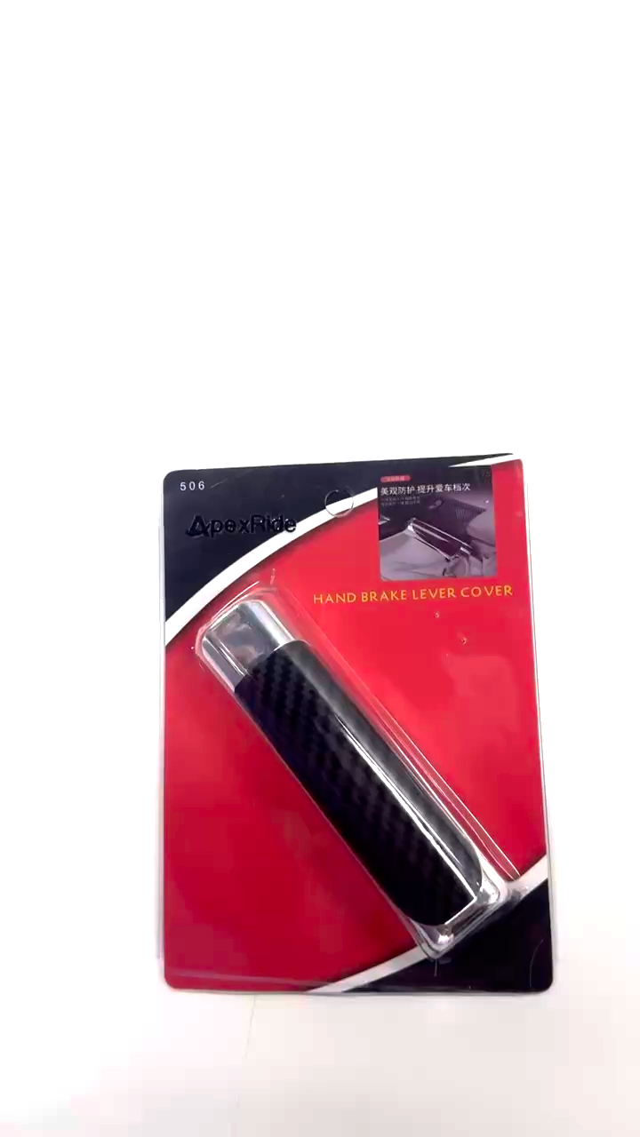 ApexRide Penutup Dekorasi Gagang Rem Tangan Universal Mobil Penutup Pelindung Rem Tangan Serat Karbon
