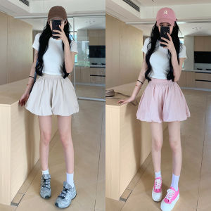 miiow | High Waist A-Line Mini Skirt Women Summer New Ice Silk Bloom Short Pants Loose Drapey Puffy Skirt Casual Trouser Skirt