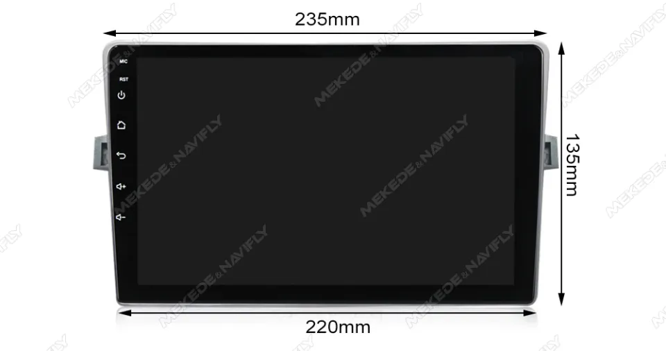 MEKEDE Android Auto Wirelesss CarPlay Car Radio Screen For Toyota