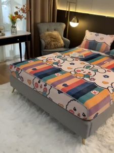 Snowfleece Mattress Cover Bed Thickened Coral Fleece Sheet Simmons Flannel Single Piece