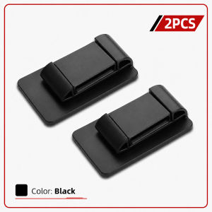 PINMOAP 1/2/4PCS Auto Seat Belt Buckle Holder Self Adhesive Retainer Clip Anti Rattle Organizer Universal Automotive Accessory