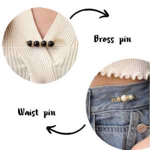 Beau Peniti pengait celana pinggang longgar Bross Pearl