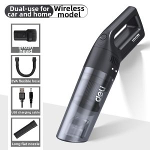deli | Wireless Charging Small Powerful Car Vacuum Cleaner