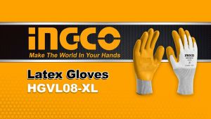 Sarung Tangan Safety Kerja Latex INGCO HGVL08 & Nylon Nitrile Gloves