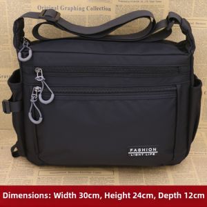Multi-functional Large Capacity Mens Shoulder Bag