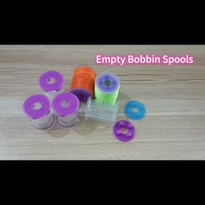 4/9 Cuộn Chỉ Rỗng Tiêu Chuẩn Có Nắp Khóa Chỉ Trong Suốt Cao Cấp Dùng Cho Cần Câu Ruồi