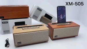 ลำโพงบลูทูธ XM-505 รุ่นฮิต วางมือถือได้ ราคาดี เสียงดี ลำโพงติดบ้าน