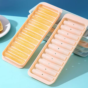YESPERY 11 Grids Stick Shape Ice Tray Non-Stick Easy Release Push Out Cylinder Ice Cube Mold Bar Kitchen Tool