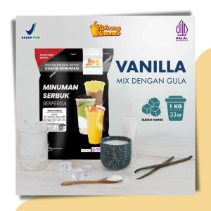 Bubuk Minuman Vanilla Original Mix Gula 1 kg - Premium Serbuk Instan - JPS