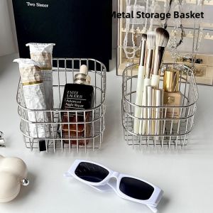 Square Iron Storage Basket for Fruits and Vegetables