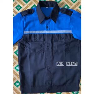 Wearpack Safety Atasan Kerja Lengan Pendek Kombinasi 2 warna Berkualitas Katelpak Atasan Scotlight / Wearpack Safety Kombinasi / Atasan Safety / Kemeja Safety / Seragam Proyek Wearpack Kerja Lengan Pendek K3