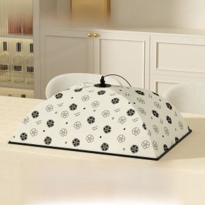 Foldable Kitchen Food Cover Dustproof Insulation Leftovers Container Storage Organizer Nordic Style PE Waterproof Aluminum Film